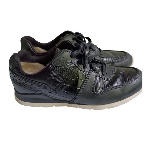 Ugg Deaven Croco Embossed Leather Women's Sneaker Size 8 - Picture 4 of 11